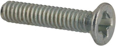 Value Collection - M2x0.40 Metric Coarse, 10mm OAL Phillips Drive Machine Screw - Flat Head, Grade 4.8 Steel, Zinc-Plated Finish, Without Washer - Benchmark Tooling