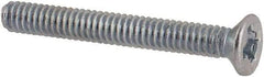 Value Collection - M2x0.40 Metric Coarse, 16mm OAL Phillips Drive Machine Screw - Flat Head, Grade 4.8 Steel, Zinc-Plated Finish, Without Washer - Benchmark Tooling