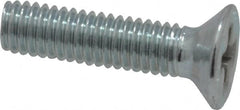 Value Collection - M3x0.50 Metric Coarse, 12mm OAL Phillips Drive Machine Screw - Flat Head, Grade 4.8 Steel, Zinc-Plated Finish, Without Washer - Benchmark Tooling