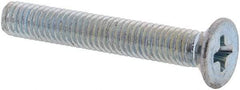 Value Collection - M3x0.50 Metric Coarse, 20mm OAL Phillips Drive Machine Screw - Flat Head, Grade 4.8 Steel, Zinc-Plated Finish, Without Washer - Benchmark Tooling