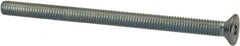 Value Collection - M3x0.50 Metric Coarse, 45mm OAL Phillips Drive Machine Screw - Flat Head, Grade 4.8 Steel, Zinc-Plated Finish, Without Washer - Benchmark Tooling