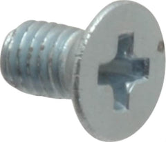 Value Collection - M3x0.50 Metric Coarse, 5mm OAL Phillips Drive Machine Screw - Flat Head, Grade 4.8 Steel, Zinc-Plated Finish, Without Washer - Benchmark Tooling
