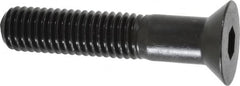 Holo-Krome - 1/2-13 UNC Hex Socket Drive, 82° Flat Screw - Alloy Steel, Black Oxide Finish, Partially Threaded, 2-1/2" OAL - Benchmark Tooling