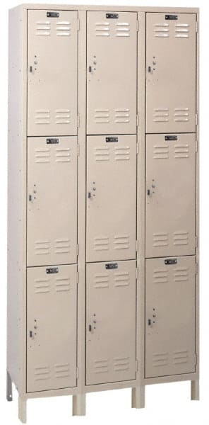 Hallowell - 9 Door, 3 Tier, ValueMax Wardrobe Lockers - Benchmark Tooling