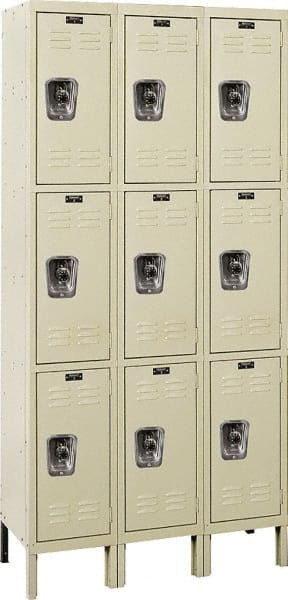 Hallowell - 9 Door, 3 Tier, Ready-Built Wardrobe & Box Lockers - Benchmark Tooling