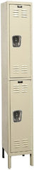 Hallowell - 2 Door, 2 Tier, Galvanite Corrosion Resistant Wardrobe & Box Lockers - Benchmark Tooling