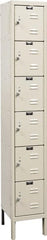 Hallowell - 6 Door, 6 Tier, Galvanite Corrosion Resistant Wardrobe & Box Lockers - Benchmark Tooling