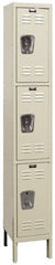 Hallowell - 3 Door, 3 Tier, Galvanite Corrosion Resistant Wardrobe & Box Lockers - Benchmark Tooling