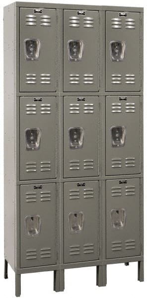 Hallowell - 3 Door, 1 Tier, Premium Wardrobe Lockers - Benchmark Tooling