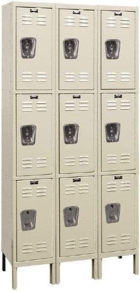 Hallowell - 9 Door, 3 Tier, Premium Wardrobe Lockers - Benchmark Tooling