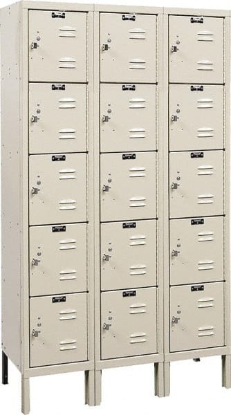 Hallowell - 15 Door, 5 Tier, Premium Box Lockers - Benchmark Tooling