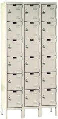 Hallowell - 18 Door, 6 Tier, Premium Box Lockers - Benchmark Tooling