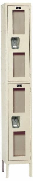 Hallowell - 2 Door, 2 Tier, Safety-View Wardrobe Lockers - Benchmark Tooling