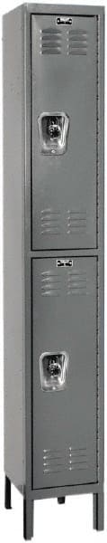 Hallowell - 2 Door, 2 Tier, Ready-Built Wardrobe & Box Lockers - Benchmark Tooling