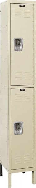 Hallowell - 2 Door, 2 Tier, Ready-Built Wardrobe & Box Lockers - Benchmark Tooling