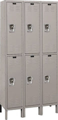 Hallowell - 6 Door, 2 Tier, Ready-Built Wardrobe & Box Lockers - Benchmark Tooling