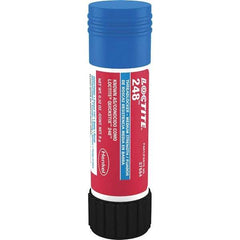 Loctite - 9 g Stick, Blue, Medium Strength Semisolid Threadlocker - Series 248, 24 hr Full Cure Time, Hand Tool, Heat Removal - Benchmark Tooling