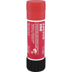 Loctite - 19 g Stick, Red, High Strength Semisolid Threadlocker - Series 268, 72 hr Full Cure Time, Hand Tool, Heat Removal - Benchmark Tooling