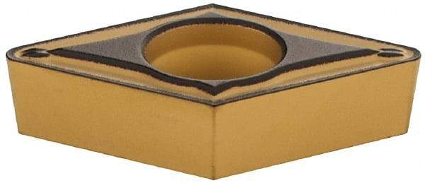 Sumitomo - DCMT32.52 ESU Grade AC700G Carbide Turning Insert - TiC Finish, 55° Diamond, 3/8" Inscr Circle, 5/32" Thick, 1/32" Corner Radius - Benchmark Tooling