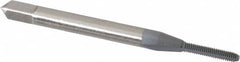 OSG - #1-72 UNF 2B 2 Flute elektraLUBE Finish High Speed Steel Straight Flute Standard Hand Tap - Bottoming, Right Hand Thread, 1-11/16" OAL, 3/8" Thread Length, H2 Limit - Exact Industrial Supply