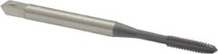 OSG - #4-40 UNC 2B/3B 3 Flute elektraLUBE Finish High Speed Steel Straight Flute Standard Hand Tap - Plug, Right Hand Thread, 1-7/8" OAL, 9/16" Thread Length, H2 Limit - Exact Industrial Supply