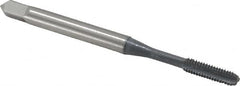 OSG - #4-48 UNF 2B 3 Flute elektraLUBE Finish High Speed Steel Straight Flute Standard Hand Tap - Bottoming, Right Hand Thread, 1-7/8" OAL, 9/16" Thread Length, H2 Limit - Exact Industrial Supply