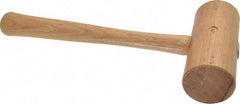 Garland - 7/8 Lb Head Wooden Mallet - 11-3/4" Long Wood Handle - Benchmark Tooling