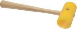 Garland - 3/8 Lb Head Plastic Mallet - 9-3/4" OAL, 10" Long Wood Handle - Benchmark Tooling