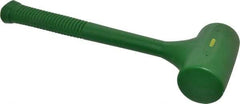 Garland - 48 oz Head 2-3/8" Face Diam Polyurethane Dead Blow Hammer - 14-1/2" OAL, Polyurethane Handle - Benchmark Tooling