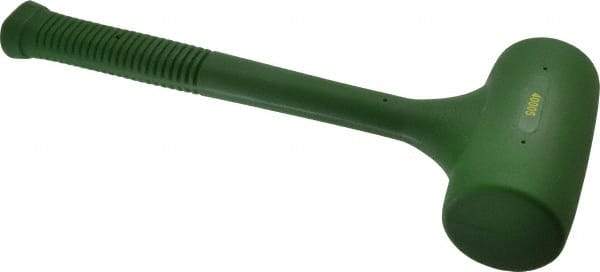 Garland - 58 oz Head 2-1/2" Face Diam Polyurethane Dead Blow Hammer - 15-1/2" OAL, Polyurethane Handle - Benchmark Tooling