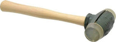 Garland - 2 Lb Head 1-1/2" Face Urethane Split Head Hammer - Wood Handle - Benchmark Tooling