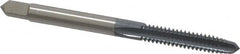 OSG - #10-24 UNC 3 Flute elektraLUBE Finish High Speed Steel Straight Flute Standard Hand Tap - Plug, Right Hand Thread, 2-3/8" OAL, 7/8" Thread Length, H2 Limit - Exact Industrial Supply