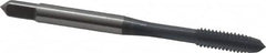 OSG - #8-32 UNC 2B 2 Flute elektraLUBE Finish High Speed Steel Straight Flute Standard Hand Tap - Plug, Right Hand Thread, 2-1/8" OAL, 3/4" Thread Length, H3 Limit - Exact Industrial Supply