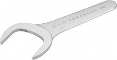 Proto - 2-9/16" Standard Service Open End Wrench - 8-1/2" OAL, Single End, Satin Finish, 30° Head Angle - Benchmark Tooling