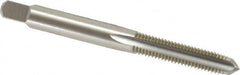 OSG - 1/4-28 UNF 4 Flute Bright Finish High Speed Steel Straight Flute Standard Hand Tap - Plug, Right Hand Thread, 2-1/2" OAL, 1" Thread Length, H1 Limit, Oversize - Exact Industrial Supply