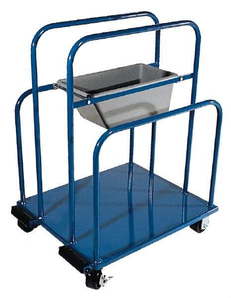 Vestil - 2,000 Lb Capacity Steel Panel Cart - Steel Deck, 26" OAW - Benchmark Tooling