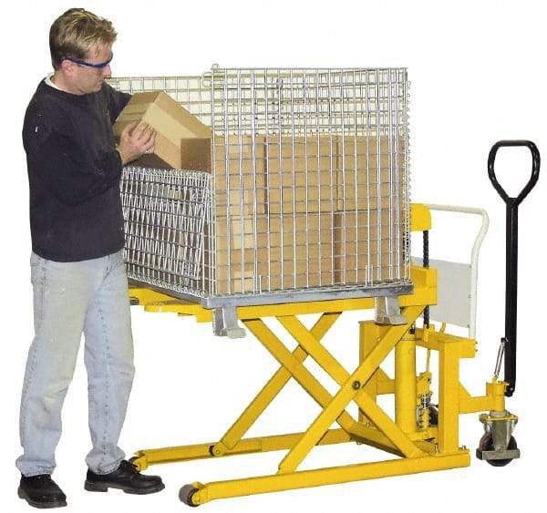 Vestil - 12V DC Lifting Table Portable High Rise Skid Lifter DC Power - Benchmark Tooling