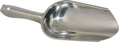 VOLLRATH - 5 oz Silver Stainless Steel Round Bottom Scoop - 5" Wide x 5-1/2" Deep Bowl, 4" Handle Length, 9-1/2" OAL - Benchmark Tooling