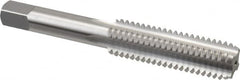 OSG - 1/2-13 UNC 4 Flute Bright Finish High Speed Steel Straight Flute Standard Hand Tap - Bottoming, Right Hand Thread, 3-3/8" OAL, 1-21/32" Thread Length, H1 Limit, Oversize - Exact Industrial Supply