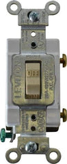 Leviton - 1 Pole, 120 to 277 VAC, 20 Amp, Commercial Grade, Toggle, Wall and Dimmer Light Switch - 1.31 Inch Wide x 4.06 Inch High - Benchmark Tooling