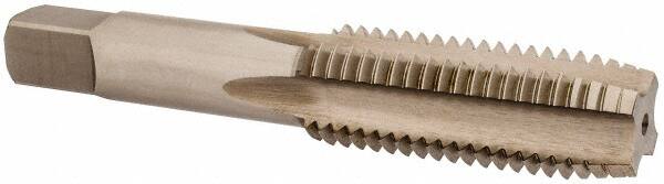 OSG - 3/4-10 UNC 4 Flute Bright Finish High Speed Steel Straight Flute Standard Hand Tap - Plug, Right Hand Thread, 4-1/4" OAL, 2" Thread Length, H1 Limit, Oversize - Exact Industrial Supply