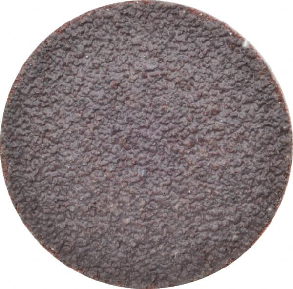 Tru-Maxx - 2" Disc Diam, 36 Grit, Aluminum Oxide Quick Change Disc - Type R Attaching System, Coated, Brown, Very Coarse Grade, 30,000 RPM - Benchmark Tooling