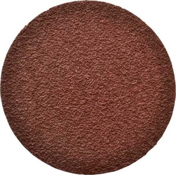 Tru-Maxx - 3" Disc Diam, 40 Grit, Aluminum Oxide Quick Change Disc - Type R Attaching System, Coated, Brown, Coarse Grade, 20,000 RPM - Benchmark Tooling