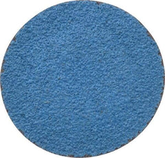 Tru-Maxx - 2" Disc Diam, 50 Grit, Zirconia Alumina Quick Change Disc - Type R Attaching System, Coated, Blue, Coarse Grade, 20,000 RPM - Benchmark Tooling