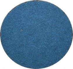 Tru-Maxx - 2" Disc Diam, 60 Grit, Zirconia Alumina Quick Change Disc - Type R Attaching System, Coated, Blue, Medium Grade, 20,000 RPM - Benchmark Tooling