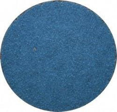 Tru-Maxx - 2" Disc Diam, 60 Grit, Zirconia Alumina Quick Change Disc - Type R Attaching System, Coated, Blue, Medium Grade, 20,000 RPM - Benchmark Tooling