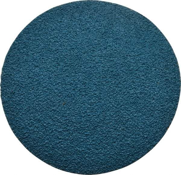 Tru-Maxx - 2" Disc Diam, 80 Grit, Zirconia Alumina Quick Change Disc - Type R Attaching System, Coated, Blue, Medium Grade, 20,000 RPM - Benchmark Tooling
