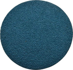 Tru-Maxx - 2" Disc Diam, 80 Grit, Zirconia Alumina Quick Change Disc - Type R Attaching System, Coated, Blue, Medium Grade, 20,000 RPM - Benchmark Tooling