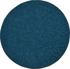 Tru-Maxx - 3" Disc Diam, 50 Grit, Zirconia Alumina Quick Change Disc - Type R Attaching System, Coated, Blue, Coarse Grade, 20,000 RPM - Benchmark Tooling