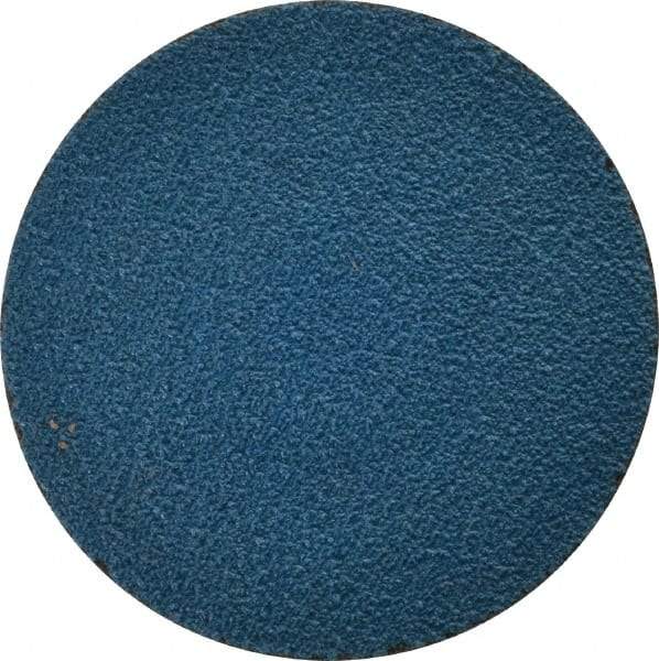 Tru-Maxx - 3" Disc Diam, 60 Grit, Zirconia Alumina Quick Change Disc - Type R Attaching System, Coated, Blue, Medium Grade, 20,000 RPM - Benchmark Tooling